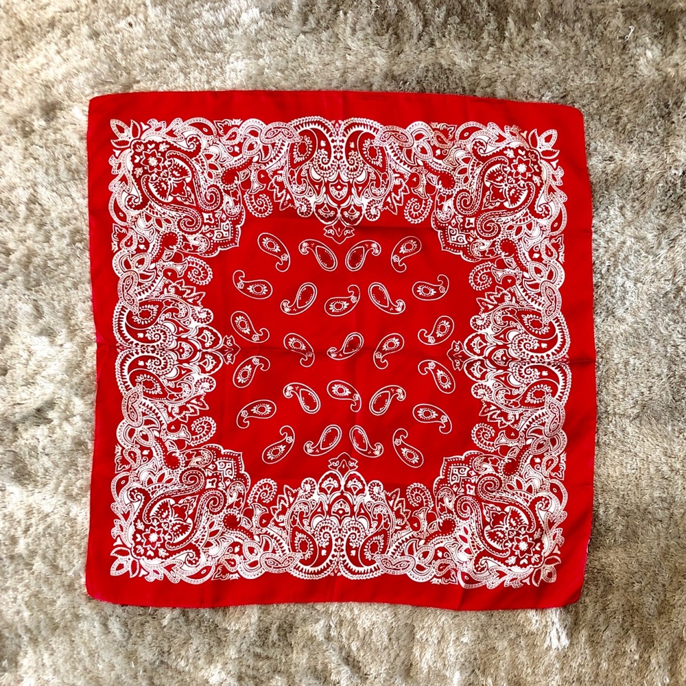 Red Silky Scarf